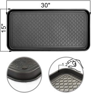 Ottomanson TRY400-30X15 Try Trays 30X15 Inch Black