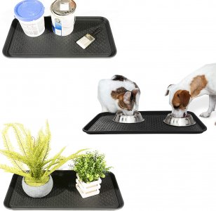 Ottomanson TRY400-30X15 Try Trays 30X15 Inch Black