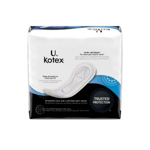 Kotex Natural Balance Unscented Regular No Wings Maxi Pads, 24 Count
