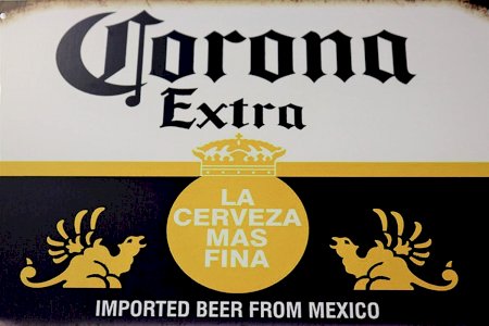 Corona Beer Man Cave Decor Metal Bar Sign | La Cerveza Alcohol Cervezas Extra | Party Home Bar Decor | Retro Vintage Bar Signs Size: 8x12 Inches