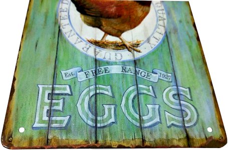 Farm-Fresh Premium Quality Eggs - Est Free Range 1927 Metal Sign 8x12 Inches
